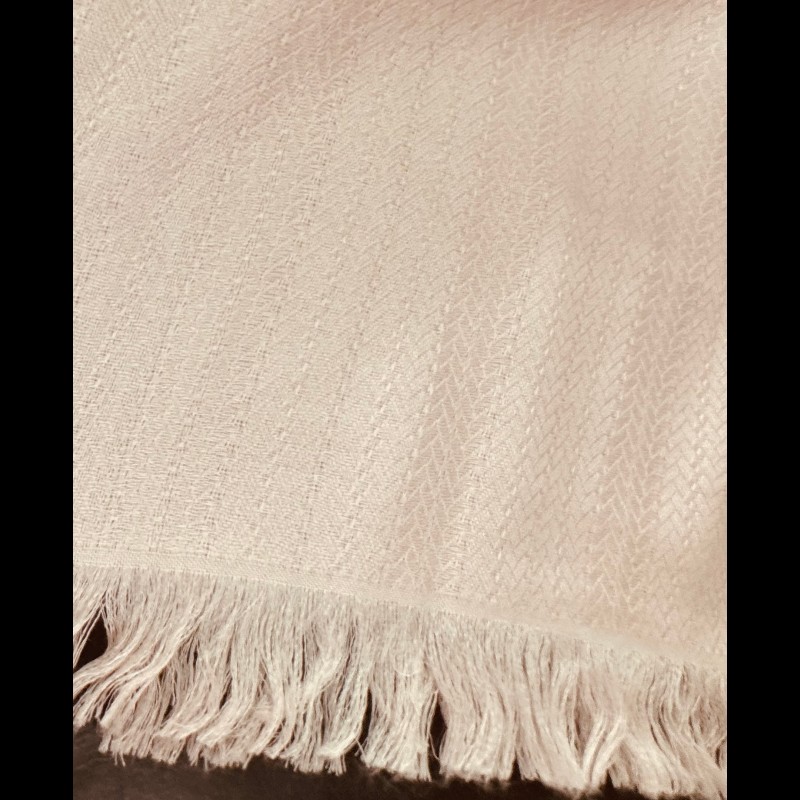 愛馬仕粉色優雅圍巾-6