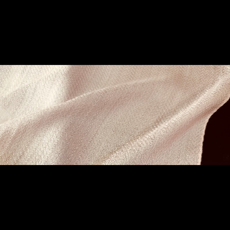 愛馬仕粉色優雅圍巾-7