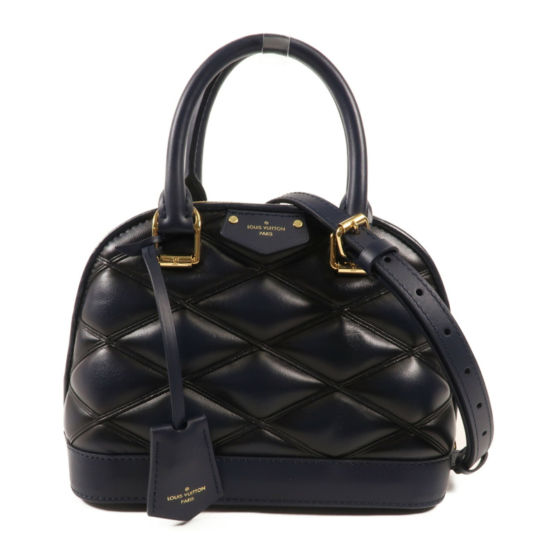 LOUIS VUITTON Malletage Alma BB金扣手挽肩背兩用袋-0