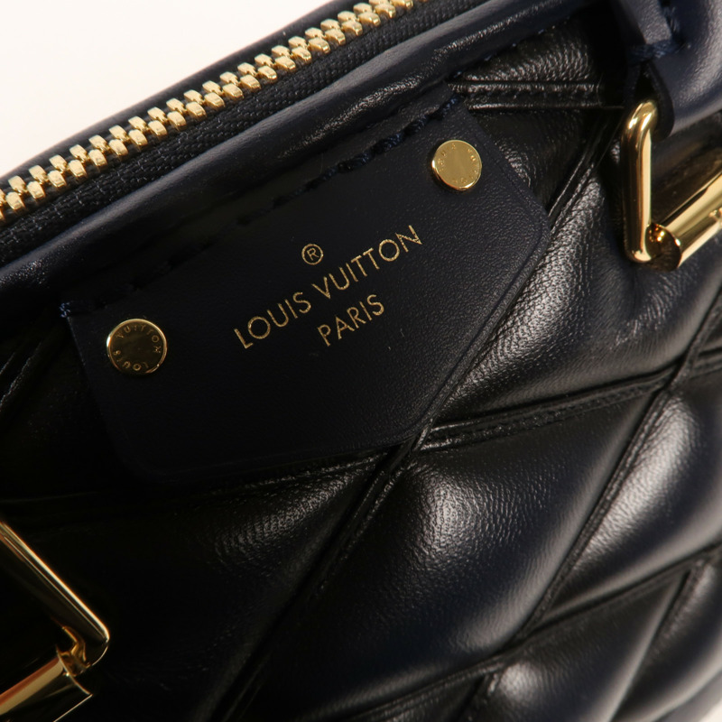 LOUIS VUITTON Malletage Alma BB金扣手挽肩背兩用袋-7
