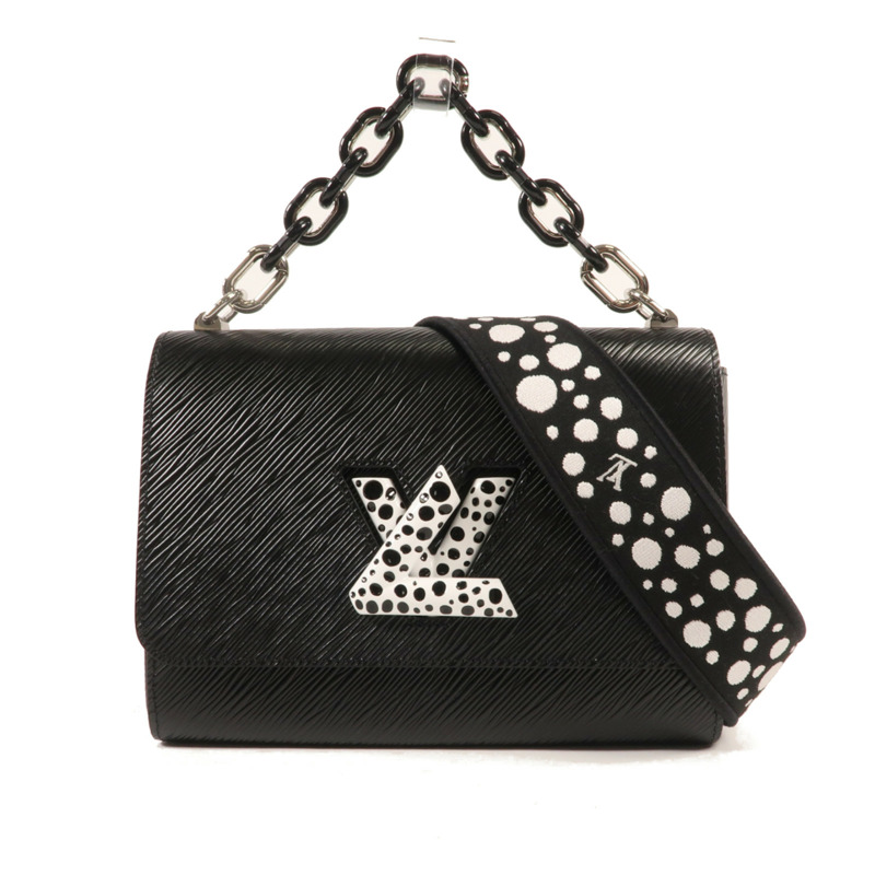 LOUIS VUITTON Epi LV x YK Twist MM銀扣手挽肩背兩用袋-0