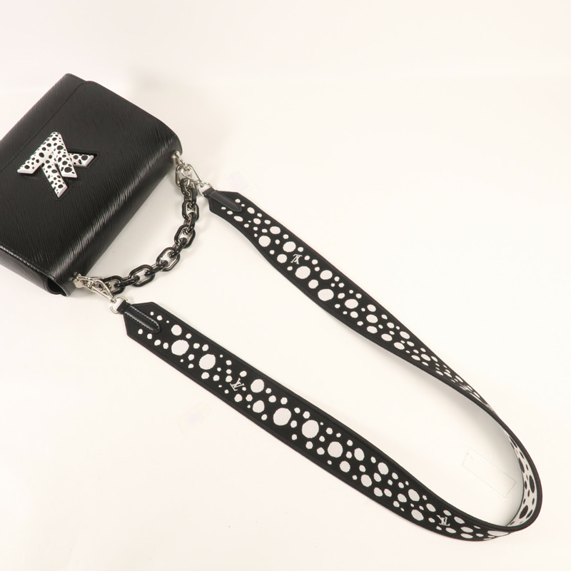 LOUIS VUITTON Epi LV x YK Twist MM銀扣手挽肩背兩用袋-4