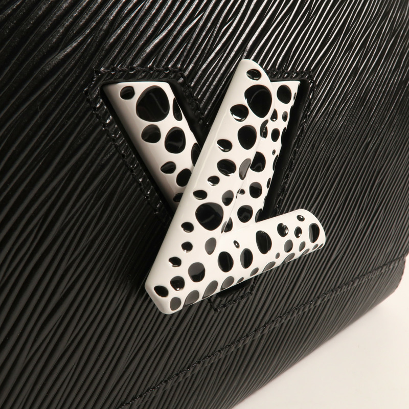 LOUIS VUITTON Epi LV x YK Twist MM銀扣手挽肩背兩用袋-9