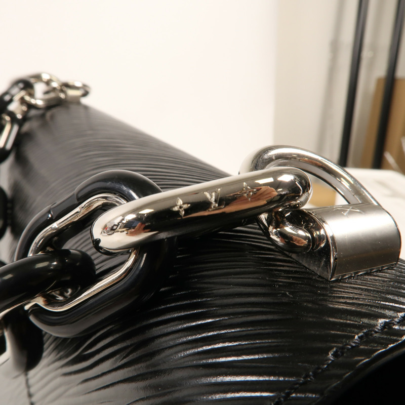 LOUIS VUITTON Epi LV x YK Twist MM銀扣手挽肩背兩用袋-10