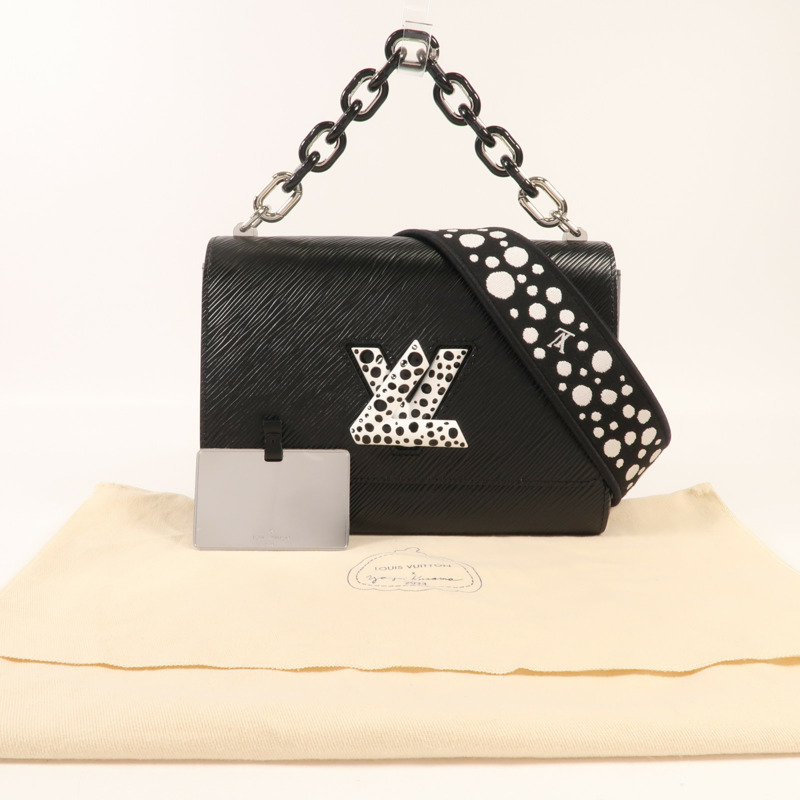LOUIS VUITTON Epi LV x YK Twist MM銀扣手挽肩背兩用袋-13