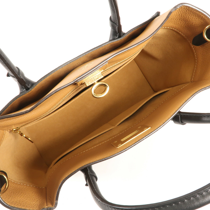 LOUIS VUITTON Monogram/牛皮皮革On My Side MM金扣手挽肩背兩用袋-4