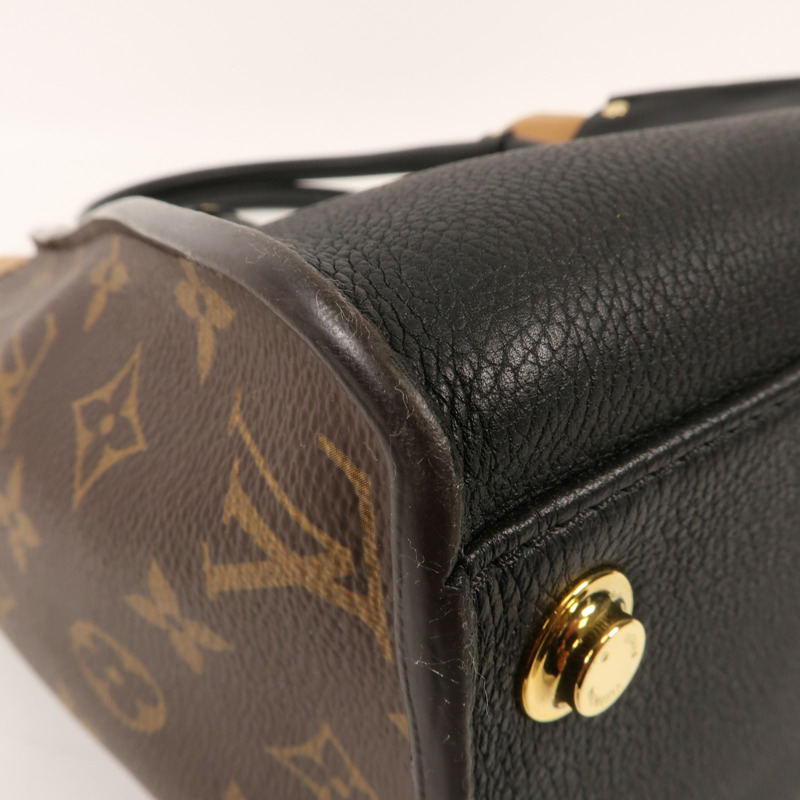 LOUIS VUITTON Monogram/牛皮皮革On My Side MM金扣手挽肩背兩用袋-10