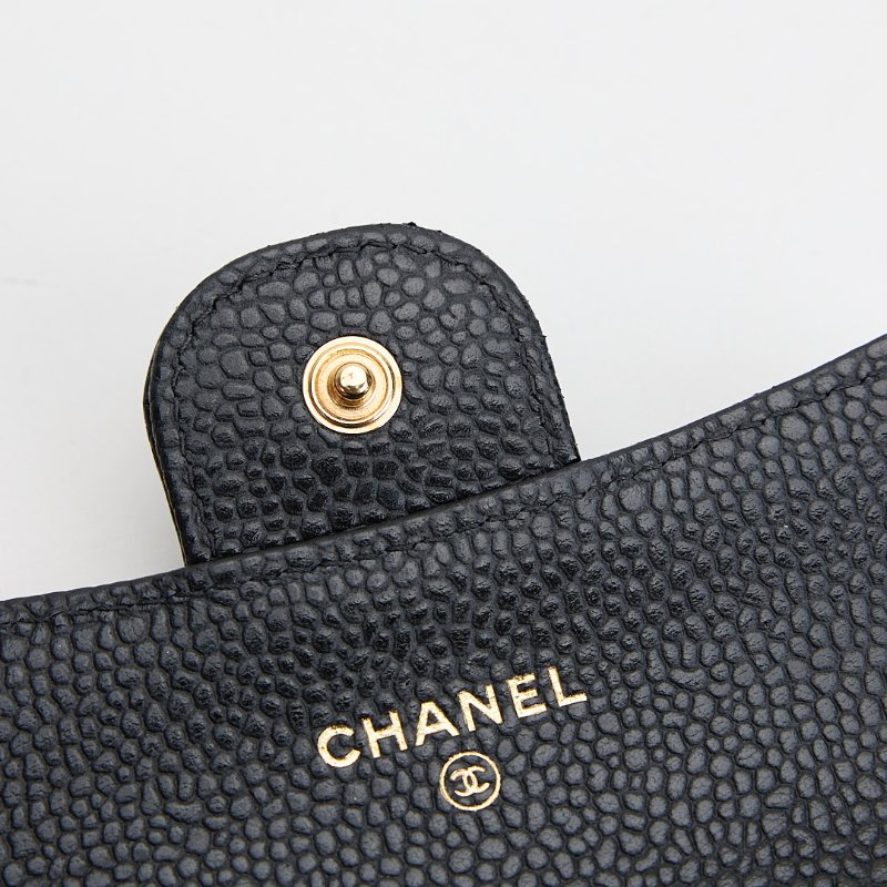 二手Chanel cf卡包/黑金牛-10