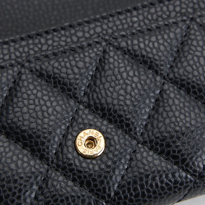 二手Chanel cf卡包/黑金牛-12