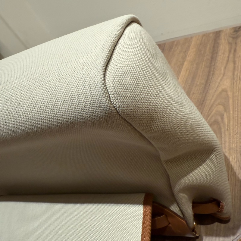 Herbag 31金扣帆布拼皮-8