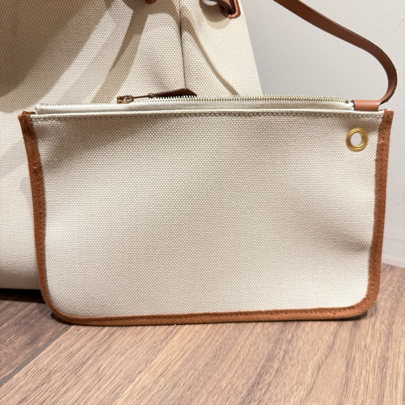 Herbag 31金扣帆布拼皮-16