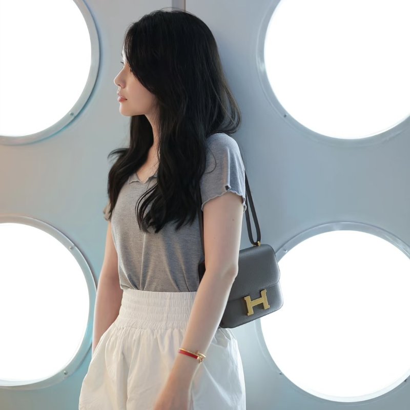 HERMES Mini constance 19 - 錫器灰金 Z-1