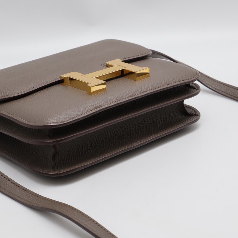 HERMES Mini constance 19 - 錫器灰金 Z-4
