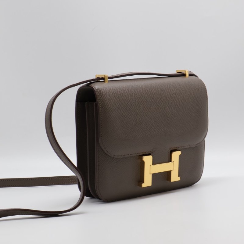 HERMES Mini constance 19 - 錫器灰金 Z-6