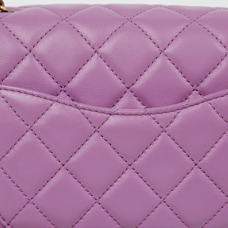 CHANEL AS1786 Petit Sac 金色球鏈單肩斜背包-4