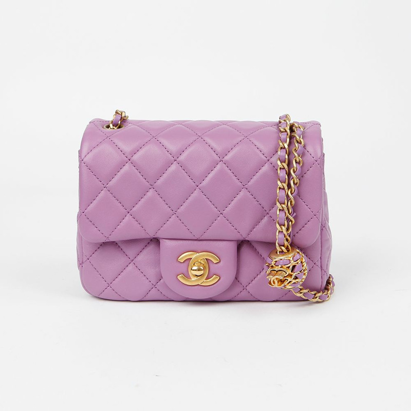 【包稅】CHANEL AS1786 Petite Sac 金色球鏈單肩斜背包-1