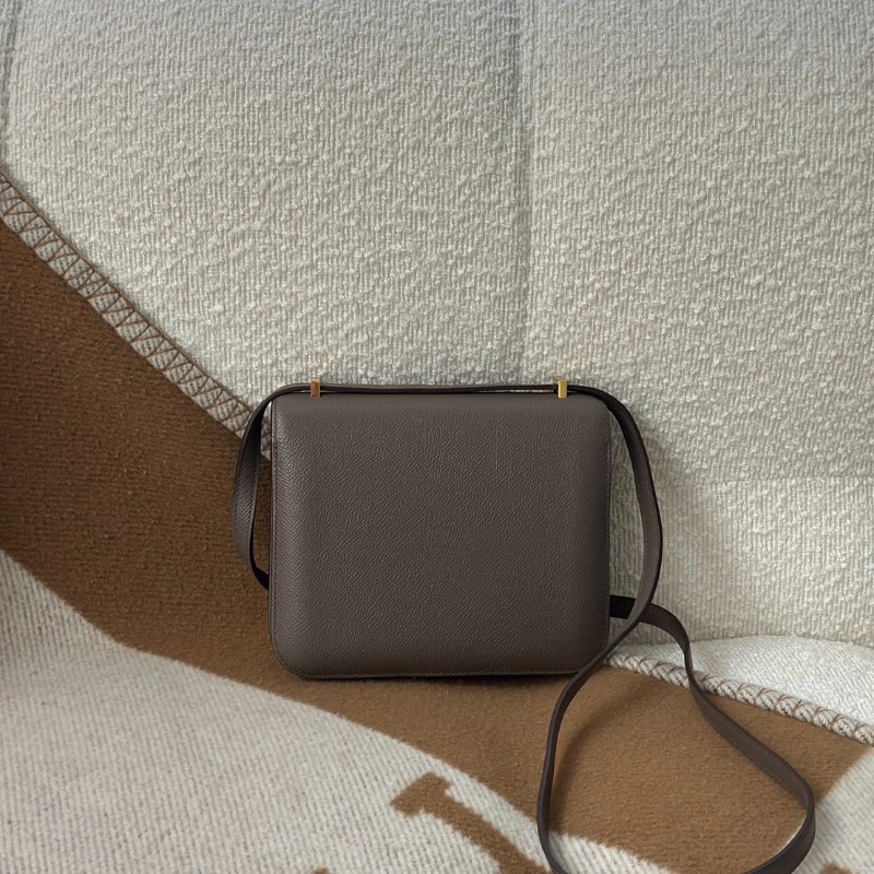HERMES Mini constance 19 - 錫器灰金 Z-4