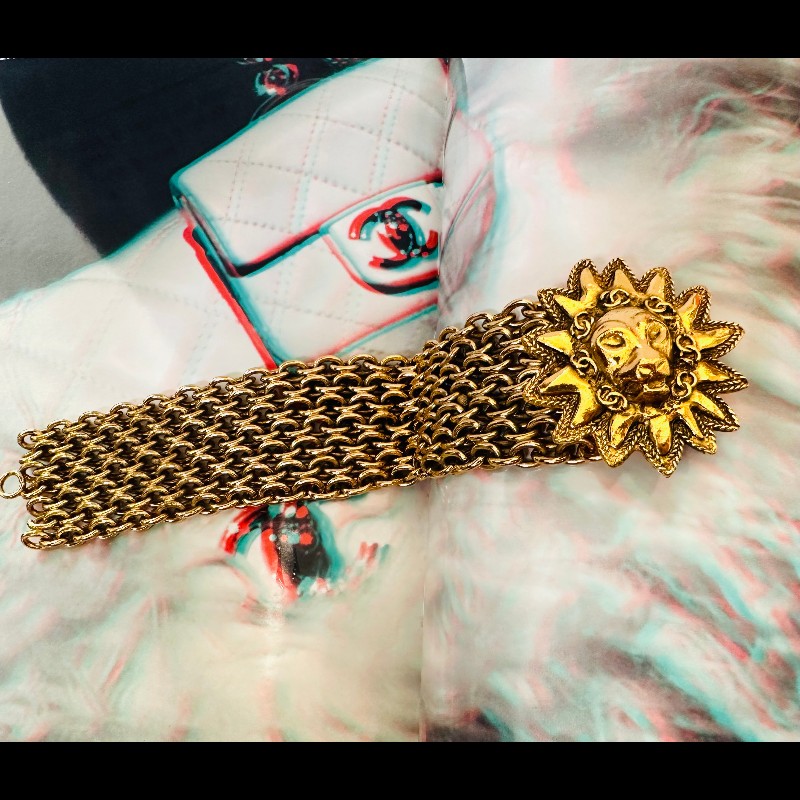 Chanel獅子圖案手鍊-8