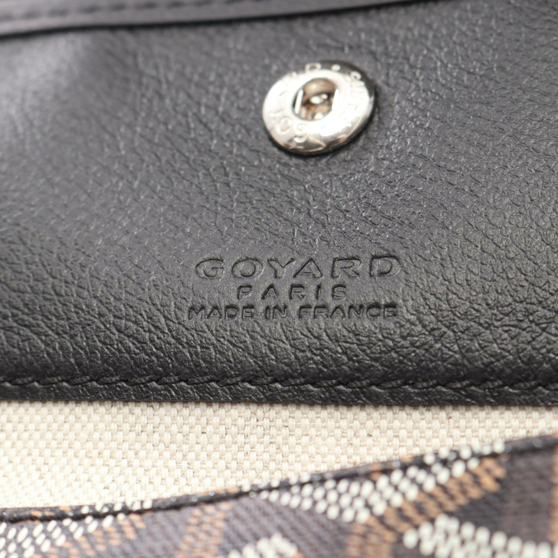 GOYARD Saint Louis PM 手袋 帆布 皮革 黑色 多色 二手 女士-3