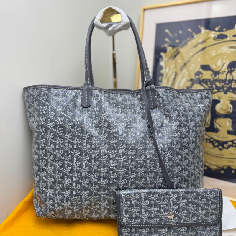 【閒置❤️】 Goyard Tote托特購物袋小號灰色 子母包單肩 手提包-0