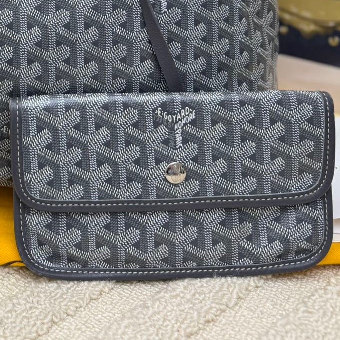 【閒置❤️】 Goyard Tote托特購物袋小號灰色 子母包單肩 手提包-2