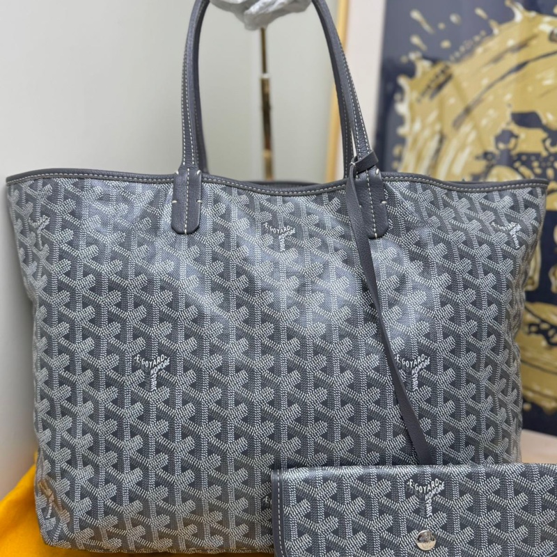 【閒置❤️】 Goyard Tote托特購物袋小號灰色 子母包單肩 手提包-4