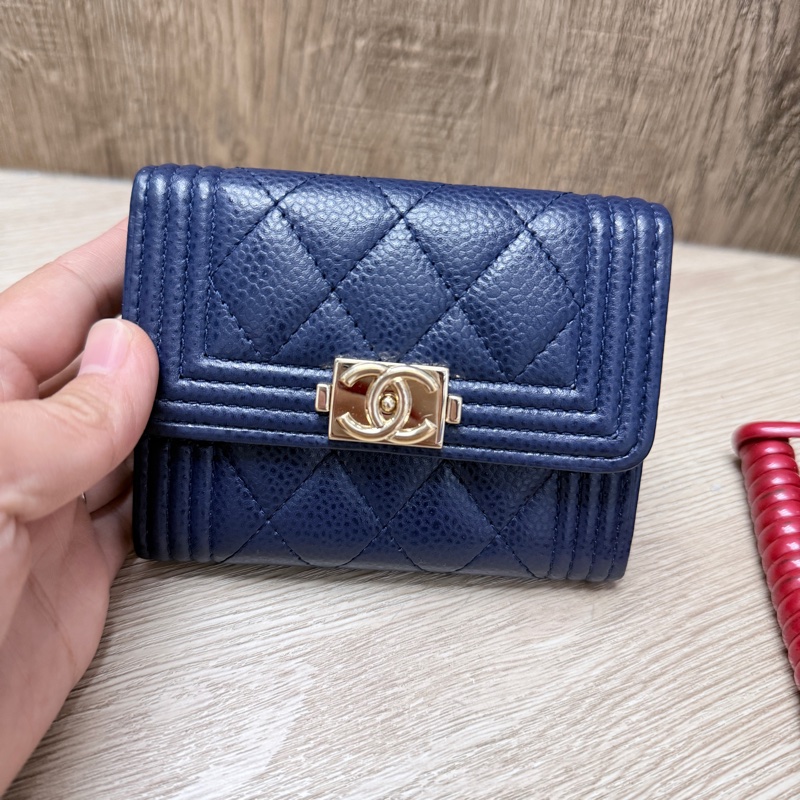 香奈兒絕版BOY雙層零錢包-5