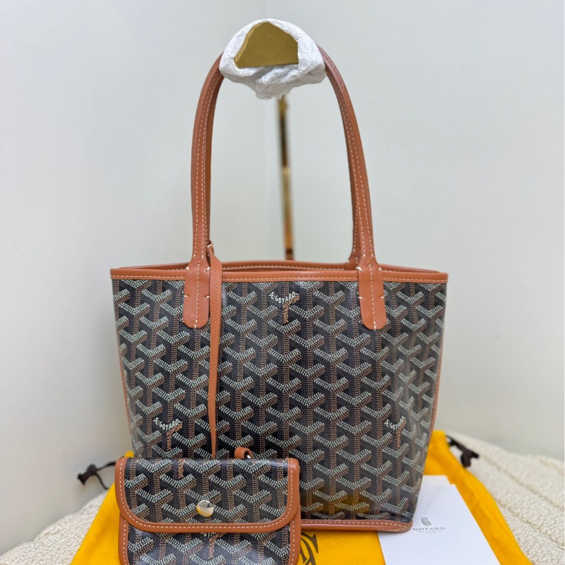 【閒置❤️】 Goyard saint Louis mini托特包焦糖色小牛皮手提單肩包-1