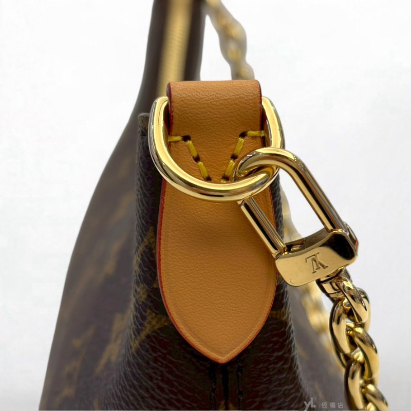 LV Boulogne PM原花拼苯染皮牛角肩背包M45832-7