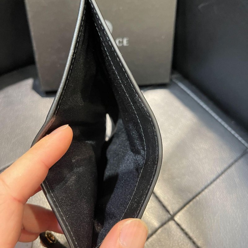 💎Han's house精品服飾💎 VERSACE 凡賽斯 女神頭 頂級黑牌 小牛皮 零錢 卡包 短夾-6