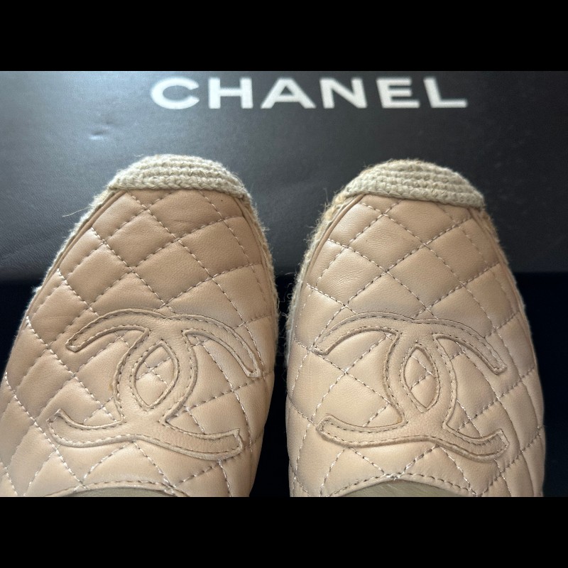 Chanel經典草編鉛筆鞋-4