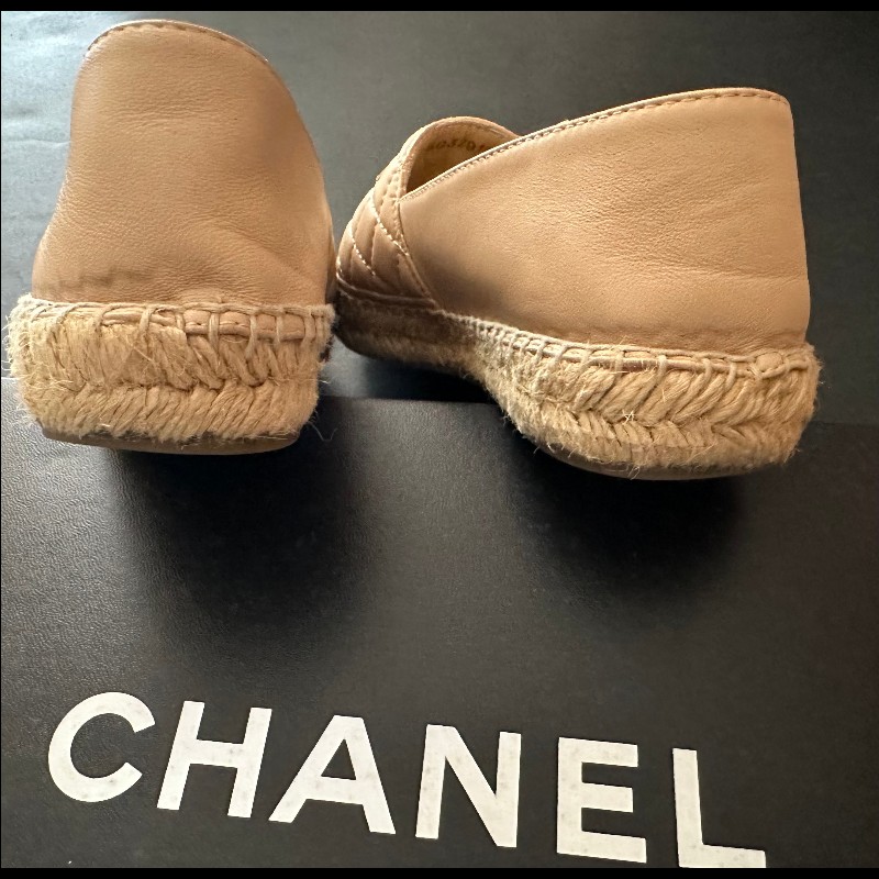 Chanel經典草編鉛筆鞋-8