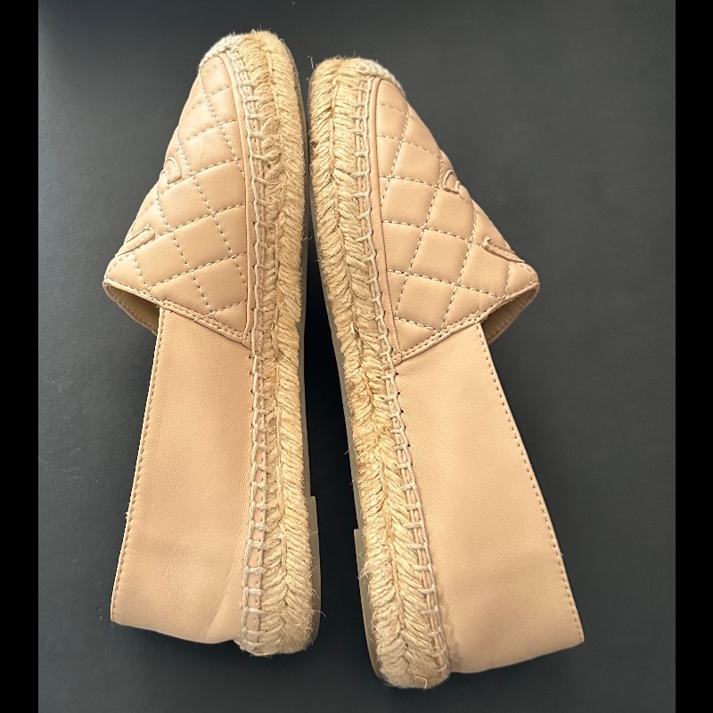 Chanel經典草編鉛筆鞋-9