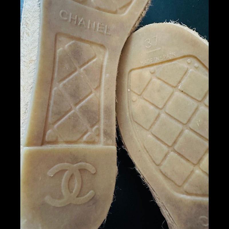 Chanel經典草編鉛筆鞋-15