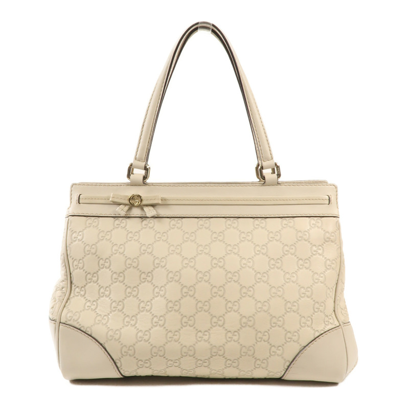 GUCCI 牛皮皮革Tote Bag金扣手挽袋-0