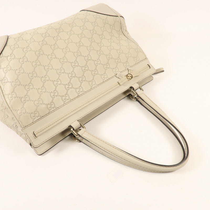 GUCCI 牛皮皮革Tote Bag金扣手挽袋-4