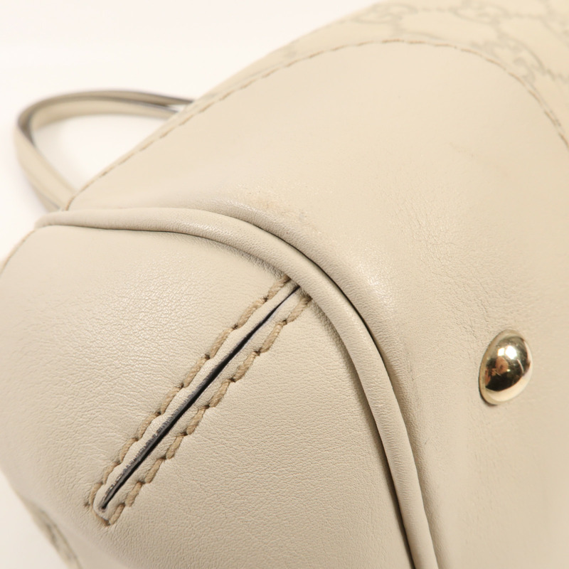 GUCCI 牛皮皮革Tote Bag金扣手挽袋-5