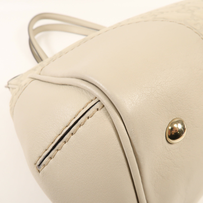 GUCCI 牛皮皮革Tote Bag金扣手挽袋-7