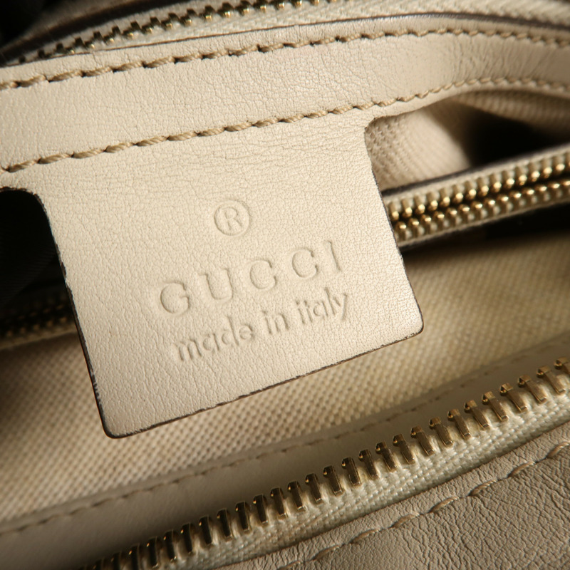 GUCCI 牛皮皮革Tote Bag金扣手挽袋-10