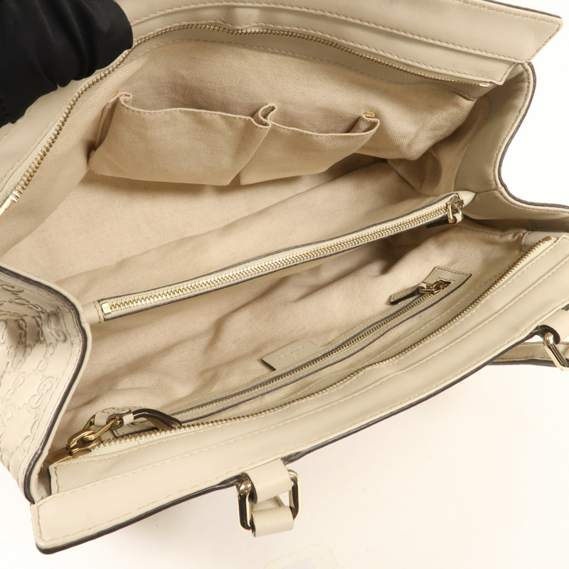 GUCCI 牛皮皮革Tote Bag金扣手挽袋-12