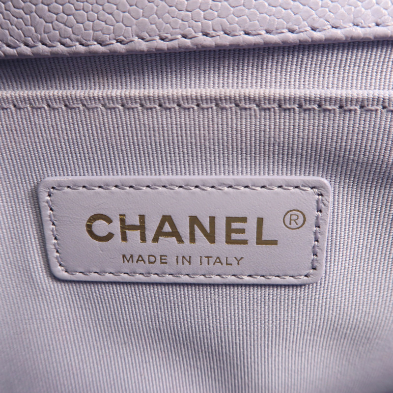 CHANEL 牛皮皮革Boy 25金扣鏈帶肩背袋-11