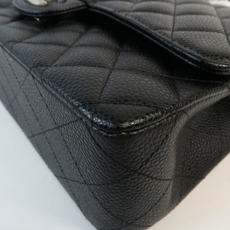 CHANEL 牛皮皮革Classic 25銀扣鏈帶肩背袋-6