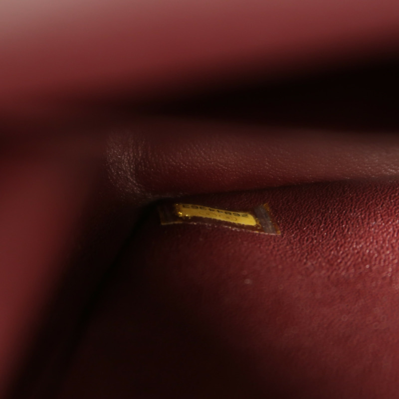 CHANEL 牛皮皮革Classic 25銀扣鏈帶肩背袋-11