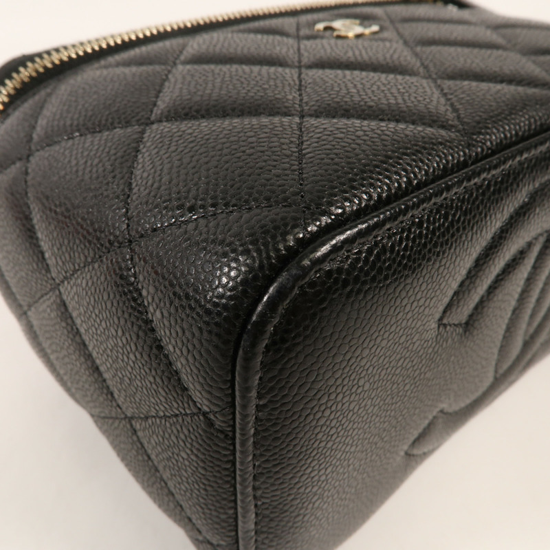 CHANEL 牛皮皮革Chain Shoulder金扣鏈帶肩背袋-5