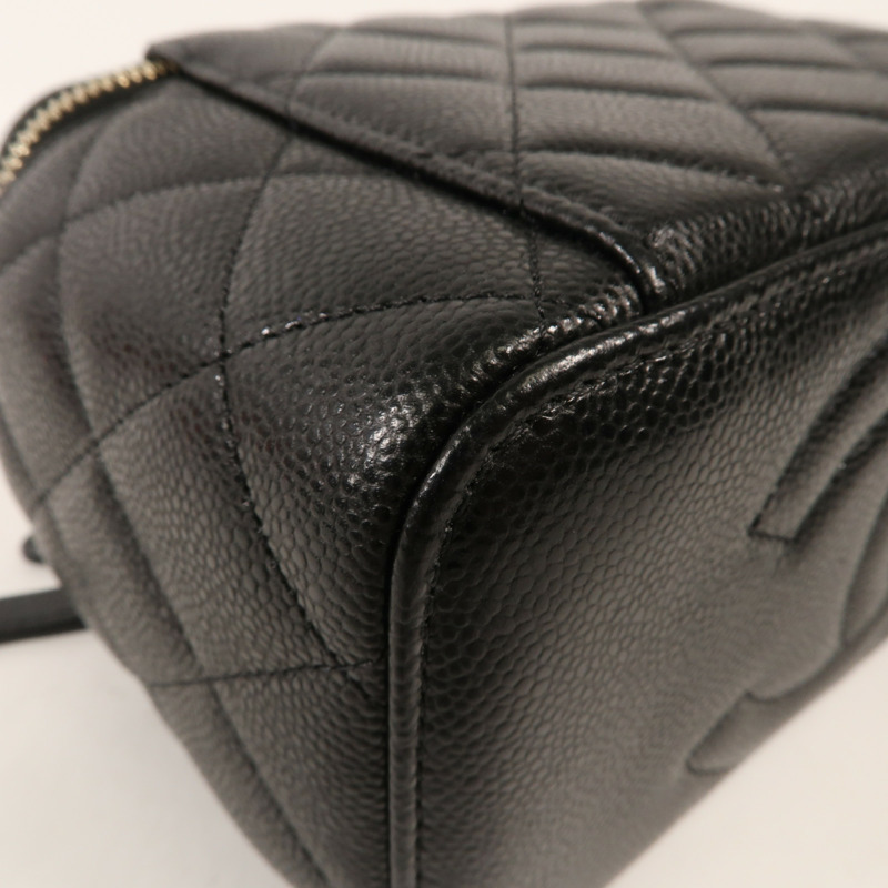 CHANEL 牛皮皮革Chain Shoulder金扣鏈帶肩背袋-7