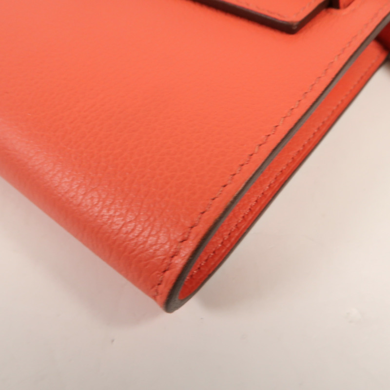 HERMES Clemence皮革Kelly To Go銀扣肩背袋Rose Lipstick-6