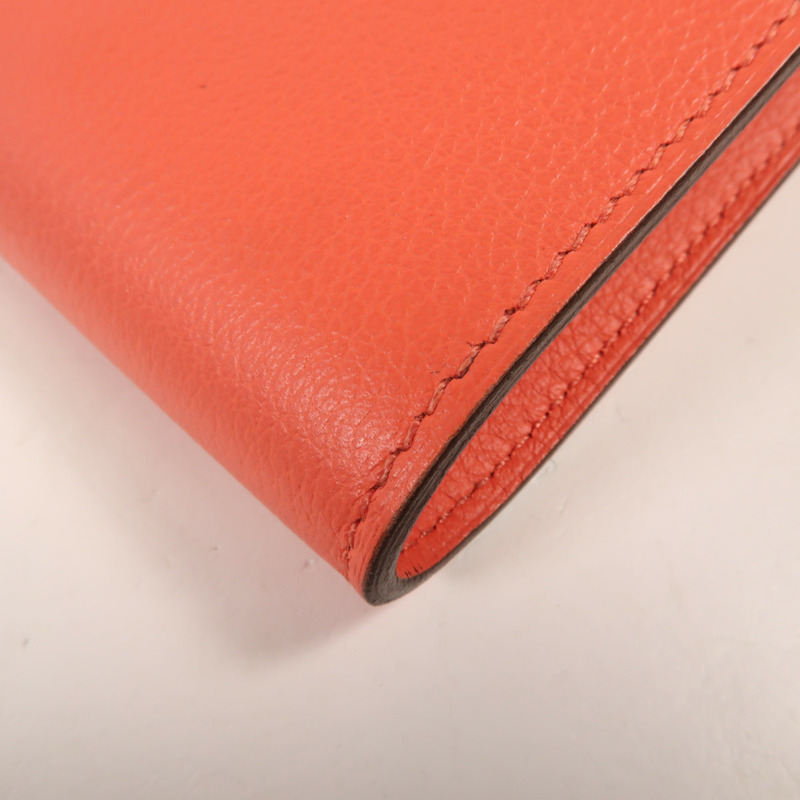 HERMES Clemence皮革Kelly To Go銀扣肩背袋Rose Lipstick-8