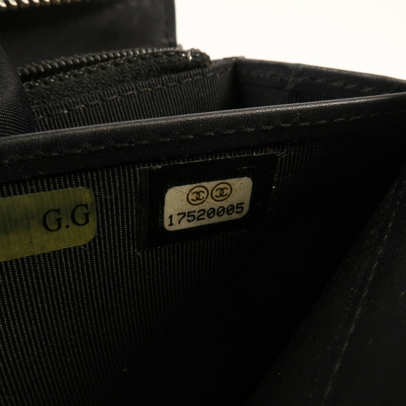 CHANEL 牛皮皮革Wallet銀扣長錢包-7