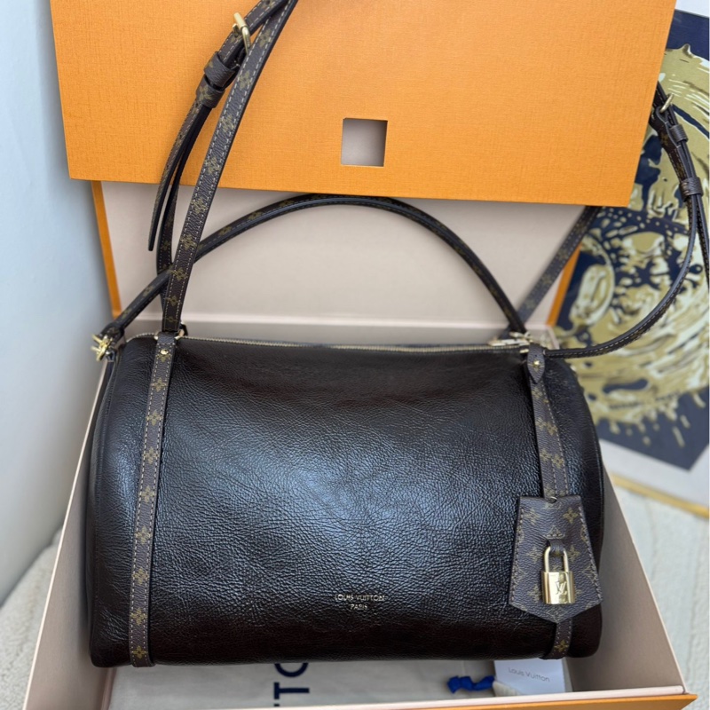 【閒置❤️全套 】LV Express深棕色油蠟皮手提包肩背包-2