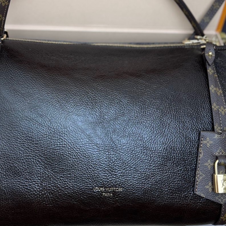 【閒置❤️全套 】LV Express深棕色油蠟皮手提包肩背包-5